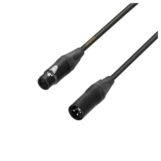 Adam Hall Cables 5 STAR MMF 1000 - Microphone Cable | Neutrik® XLR female x XLR male | 10 m