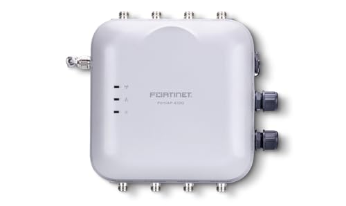 Fortinet FortiAP 432G Ruggedized Indoor/Outdoor Wi-Fi 6E Access Point | 802.11ax | Tri-Radio 2.4 GHz + 5 GHz + 6 GHz | 8 External Antennas | Up to 1148 Mbps + 2402 Mbps + 4804 Mbps (FAP-432G-A)