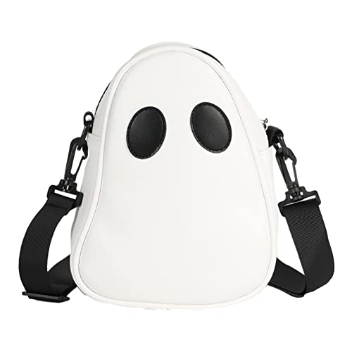 Halloween Purse Ghost Crossbody Bag for Women Men Novelty Ghost Purse Shoulder Satchel Bag Funny Halloween Accessories
