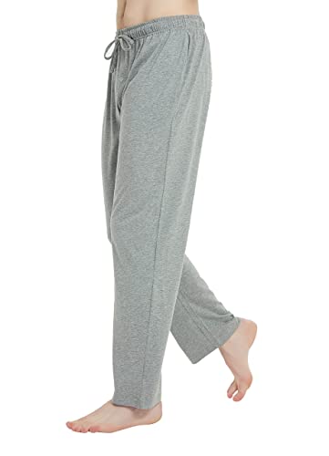 U2Skiin 2 Pack Mens Pajama Pants Soft, Lightweight Lounge Pant With Pockets Sleep Pj Bottoms For Men(Navy&Light Grey Mel,L) #TOP2