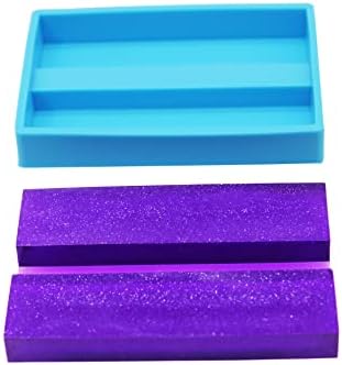 Xidmold Business Card Holder Mold Card Storage Silicone Epoxy Resin Mold Jewelry Making Tool Polymer Clay Mould Handmade Crafts Table Desktop Decorations Office Desk Ornaments (Rectangle)