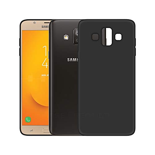 Image of Case Creation Luxurious OG Series for Samsung Galaxy J7 Duo Case Cover,Anti-Dirty Slim Case Frosted Matte Cute Candy TPU Raised Bezel (Splash of Color) Back Cover for Samsung J7 Duo -Black