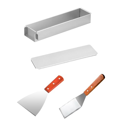 Miniatura 6 de Paquete De 3 Moldes Rectangulares De Tiramisú Con Panel Lateral Extraíble Y Espátula Para Hornear Y Limpiar Moldes De Tiramisú Con Espátula