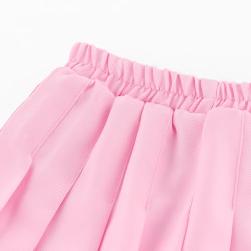 Image of Girls Pleated Skirts Built in Shorts Little Kid Athletic Flowy Skorts Skirts Toddler Girls Tennis Skorts for Girl 3-14 Years