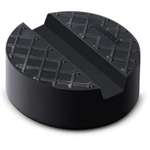 Samfolk Universelle Wagenheber Gummiauflage 5T 65mm x 33 mm mit Nut und Waffeloberfläche für Wagenheber und Hebebühnen Rangierwagenheber