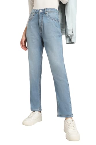 Image of Forever 21 Womens Solid Straight Fit Straight Fit Jeans