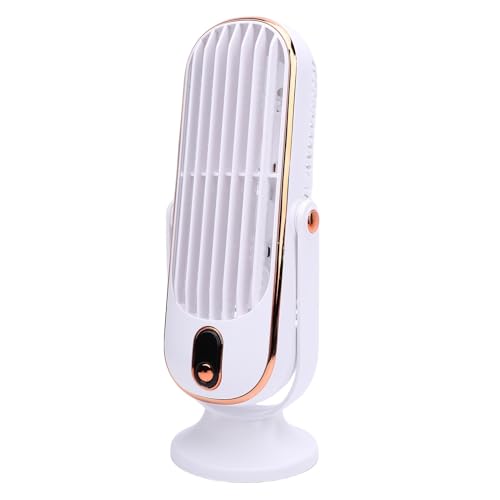 Aoaoy - Ventilador de computadora portátil recargable por USB, doble ventilador, 5 velocidades con visualización LED y batería de 1000 mAh, para oficina en casa, recámara (blanco) Aoaoy - Ventilador de computadora portátil recargable por USB, doble ventilador, 5 velocidades con visualización LED y batería de 1000 mAh, para oficina en casa, recámara (blanco)