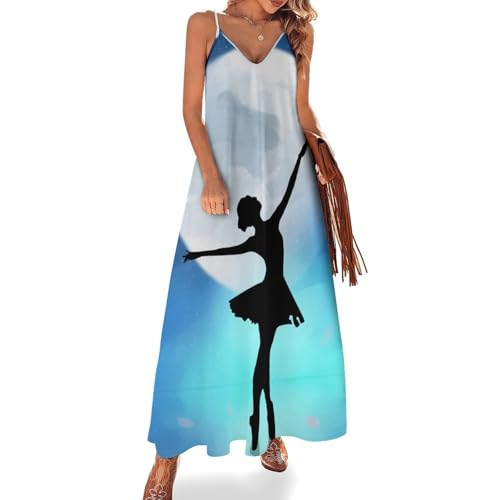 Robe longue danse classique femme pour l'été et la plage