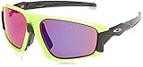 Incluye funda protectora OAKLEY Field Jacket Gafas de sol para Unisex, Fluorescente/Negro, 0