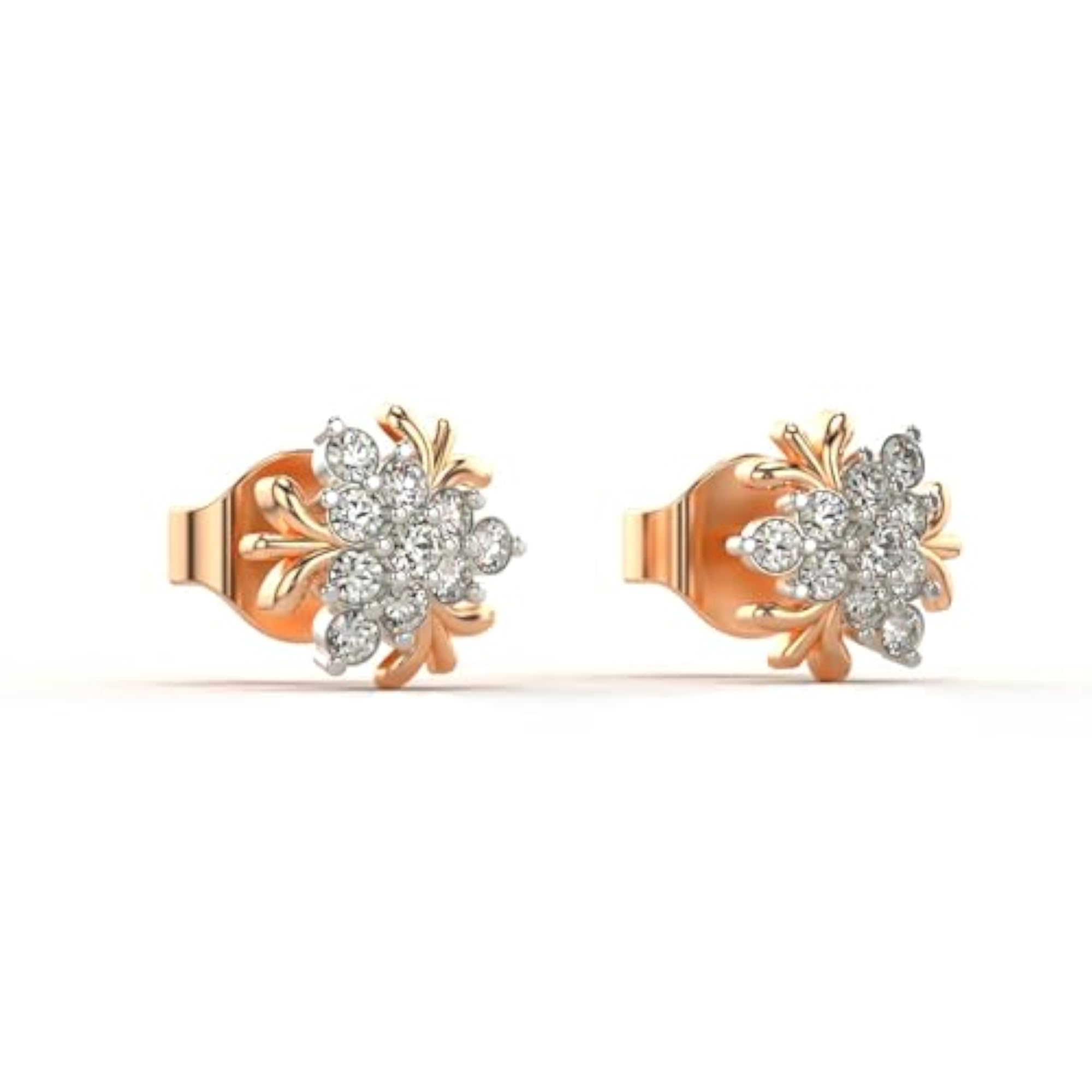 Women's Stylish Sterling Silver & Lab Grown Diamond 0.20cts Earrings