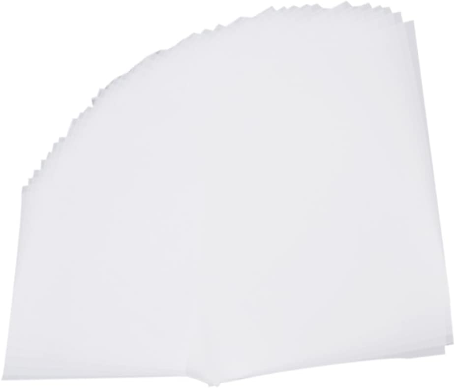 OHPHCALL 100pcs Translucent Tracing Paper Copying Paper for Calligraphy Drawing and Sketching High Transparency Smooth Writing Surface for All Pens