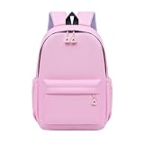 Genérico Mochila Mujer Casual Mochila Portátil Mujer Hombre Mochilas Macuto De Bolsillo Frontal Con Compartimento Backpack Con Compartimento Casual Ligera Deporte Mediana