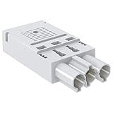 Couleur l'isolement = blanc Conector macho 3 polos embornamiento r疳ido