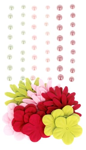Artemio 51 Perles et 24 Fleurs en papier Girl Artémio