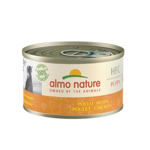 almo nature Comida Húmeda para Cachorros, Pollo, 24 x 95 g