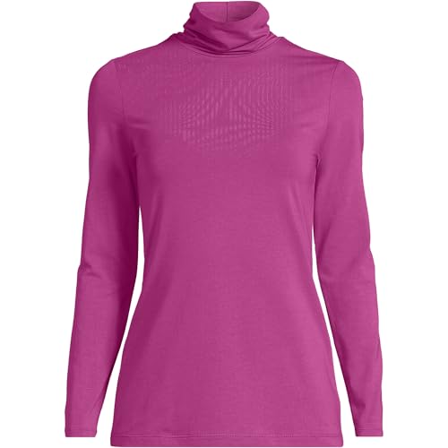 Image of Lands' End Lightweight Jersey Long Sleeve Turtleneck