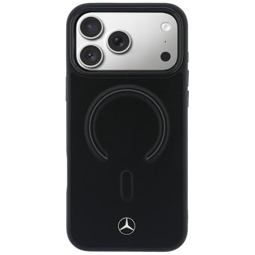 Coque cuir iPhone 17 Pro Max Mercedes protection MagSafe robuste