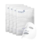 Face Sheet Mask 4 EA with Swiss Edelweiss Hydrating Collagen Facial Mask Blue Copper Peptide Hyaluronic Acid Face Masks for All Skin Types