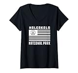 Photo Gallery donna haleakala parco nazionale semplice minimalista bandiera icona maglietta con collo a v Photo Gallery donna haleakala parco nazionale semplice minimalista bandiera icona maglietta con collo a v