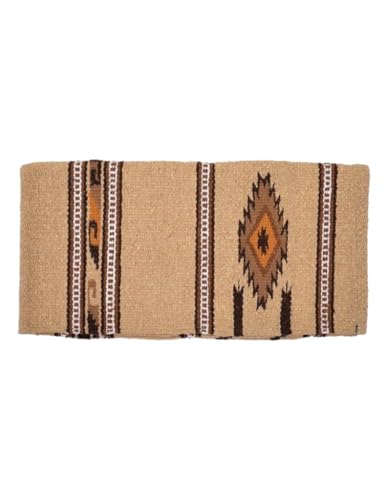 Circle Y Diamond R Double Weave Saddle Blanket Tan