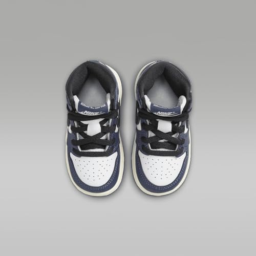 Jordan 1 Retro High OG Baby/Toddler Shoes (FD1413-401, Midnight Navy/White/Sail/Black)4