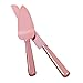Fashion Craft 2540 Simple elegance classic rose gold stainless steel cake knife set One Size Orange