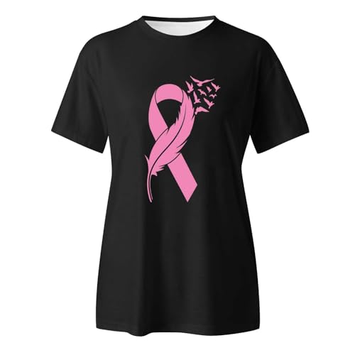 Womens Shirts Breast Cancer Awareness Support Tees Inspirational Pink Ribbon Shirt Breast Cancer Survivor Gifts Tee - image 3