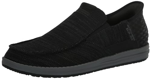 Image of Skechers Men's Melson - Medford Hands Free Slip-in Men's Casual, Black, 8.5, Medium, US