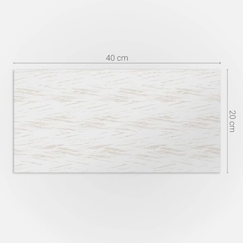 Panneau vinyle 40x20 cm autocollant rectangulaire avec lignes délicates