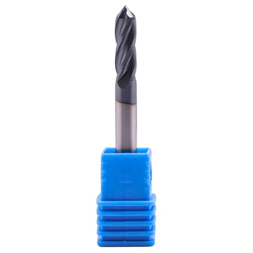 Image of 4 Flute 90 Solid Carbide Drill Mill Set(5Pcs, 3 /16 inch), AlTiN Coated | 90 Included Angle, 3 /16 inch Cutting Dia, 3 /16 inch Shank, 3 /4 inch LOC, 2 inch OAL For Milling Alloy Steel, Carbon Steel, Iron, Copper