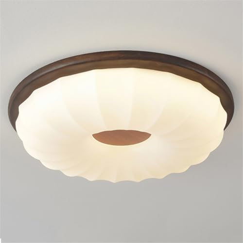 Plafonnier LED encastré 36W wabi-sabi en noyer pour salon et chambre