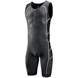 CGLRybO Herren Pro ärmelloser Triathlon-Anzug – schnell trocknend, hauteng zum Schwimmen, Radfahren, Laufen – Hochleistungs-Tri-Gear