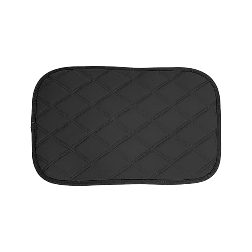 Image of FH Group Neosupreme Black Diamond Pattern Center Console Pad - Water-Resistant Armrest Cover Protector for Cars, SUVs & Trucks