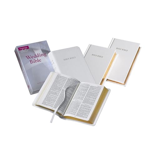 KJV Wedding Bible KJ13W white French Morocco leather