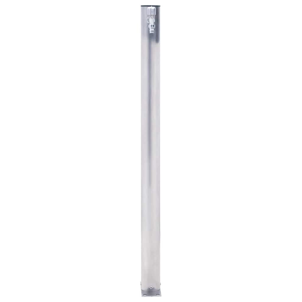 Generisch Columna de agua para jardín, diseño cuadrado, estación de agua resistente a la intemperie para jardín, terraza y patio (100 cm, redonda)