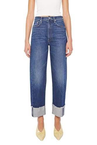 MOTHER Women's The Half-Pipe Ankle Cuff Fray Jeans