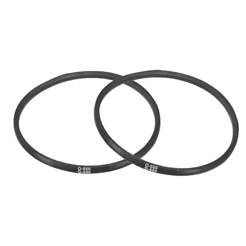 QUARKZMAN 2 Stück O-550 O-Typ Keilriemen 550mm/21,7\ Innere Länge x 0,39\ Breite x 0,24\ Höhe Antriebsriemen, O-Typ Geschlossener Gummi-Übertragungsriemen