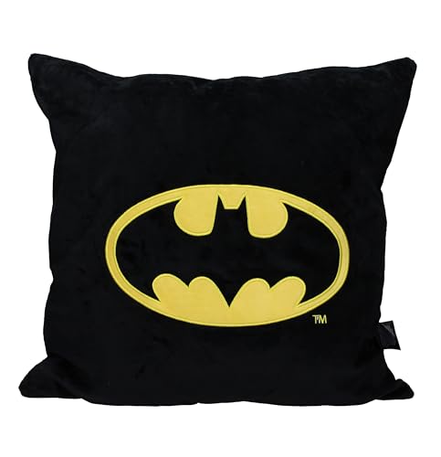 SD Toys - Cojin Cuadrado 45x45cm envasado vacio Batman simbolo Universo DC