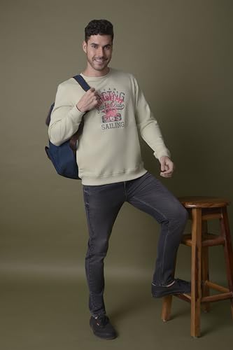 Image of i'sol Men's Tapered Fit Solid Mid-Rise Stretchable Casual Jeans