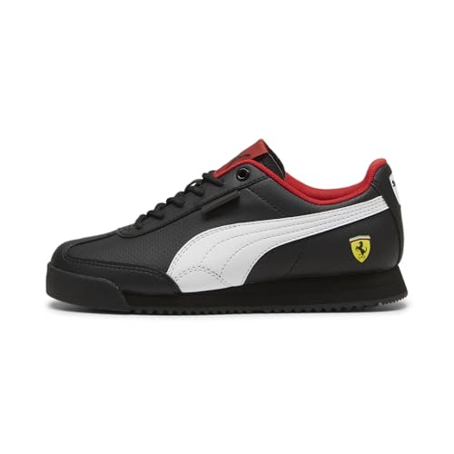 Puma Unisex-Child, Ferrari Roma, Puma Black-Puma White, Big Kid 5