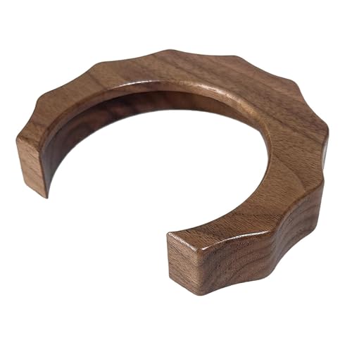 Tapa para el cabezal de cafetera en madera: anillo texturizado de nogal 8
