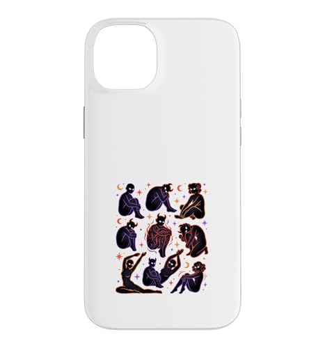 �_��I�ȏ����V���G�b�g ���Ɛ� �����f�U�C�� �X�}�z�P�[�X iPhone 14 Plus �p
