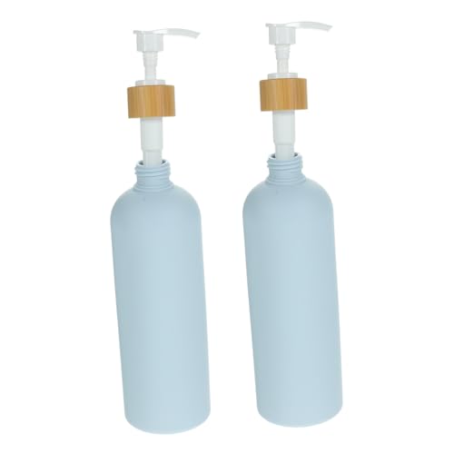 BESTYASH 2 Piezas Juego de Botellas líquido dispensador Ducha artículos de Aseo Botella de Bomba Botellas de Bomba de loción Botellas vacias para Shampoo Botellas Recargables el plastico