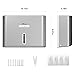 PLUSSEN Paper Towel Dispenser Wall Mount, Adhesive No Drilling Multifold Trifold C Fold Commercial Hand Towel Dispenser,Silver