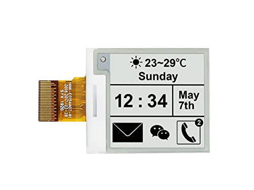 Image of Waveshare 1.54inch E-Ink Raw Display Compatible with Raspberry Pi 4B /3B+ /3B /2B /B+ /A+ /Zero /Zero W /WH /Zero 2W Series Boards 200x200 Resolution with SPI Interface Without PCB Supports Partial Refresh