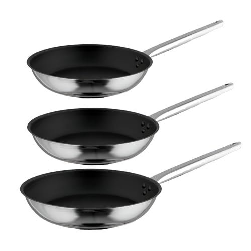 MBH - 202428 Edelstahl Pfannenset 3-teilig