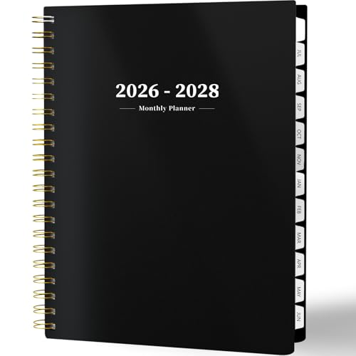 2026-2028 Monthly Planner - 2 Year Monthly Planner Calendar 2026-2028 Jul 2026 - Jun 2028 8.5 x 11 24 Months Spiral-Bound Tabs Holidays Notes Ideal for School Office Home Planning
