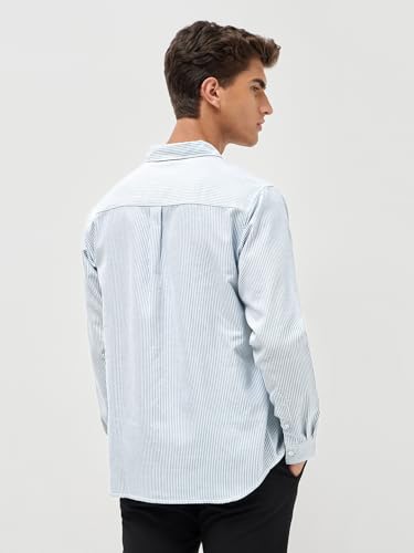 Image of Urbano Fashion Men's Cotton Full Sleeve Regular Fit Casual Striped Shirt