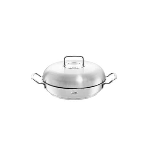 Fissler Original-Profi Collection Servierpfanne (Ø 28 cm, 3,0 L) – Edelstahl-Bräter mit Hochraumdeckel, hohem Rand, unbeschichtet – Made in Germany – Induktion Fissler Original-Profi Collection Servierpfanne (Ø 28 cm, 3,0 L) – Edelstahl-Bräter mit Hochraumdeckel, hohem Rand, unbeschichtet – Made in Germany – Induktion