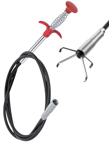 KGGZKG 90cm Greifer Flexibel Krallengreifer 1 Stück Rohrreinigungsspirale Abflussspirale Greifer Zange Teleskop Drain Cleaner Toiletten Spirale Teleskopgreifer für Küche Bad Abwasserkanäle KGGZKG 90cm Greifer Flexibel Krallengreifer 1 Stück Rohrreinigungsspirale Abflussspirale Greifer Zange Teleskop Drain Cleaner Toiletten Spirale Teleskopgreifer für Küche Bad Abwasserkanäle